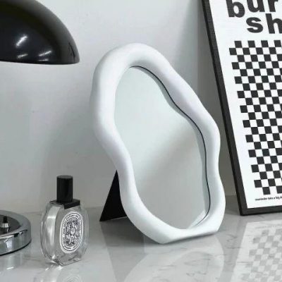 Espejo de mesa nordico blanco 21,2cm* 29,7cm